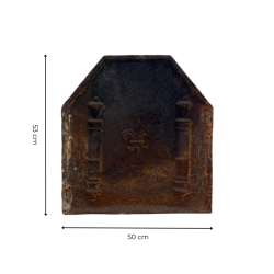 Materials of yesteryear: CAST IRON FIREPLACE PLATE