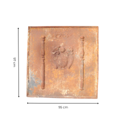Materials of yesteryear: H97 FIREPLACE PLATE
