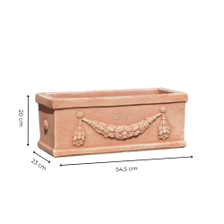Materials of yesteryear: SCALLOPED TERRACOTTA TUB H20