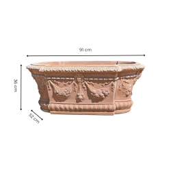 Materials of yesteryear: DECORATED TERRACOTTA TRAY H37