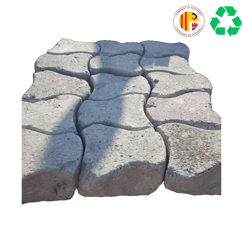 Materials of yesteryear: CONCRETE INTERLOCKING PAVER 28x25x13