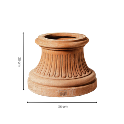 Materials of yesteryear: H25 GROOVED TERRACOTTA BASE