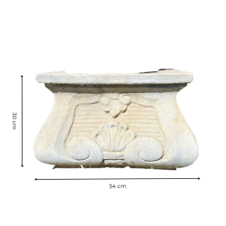 Materials of yesteryear: H30 SQUARE BASE WITH SHELL PATTERN