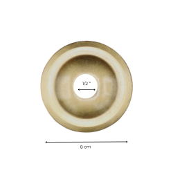 Matériaux d'Antan : ROSACE SIMPLE RONDE 8 CM - 1/2"