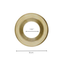 Matériaux d'Antan : ROSACE EN LAITON 10CM - 1"1/2