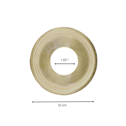Materials of yesteryear: SINGLE ROUND ROSETTE 12 CM - 1 1/2