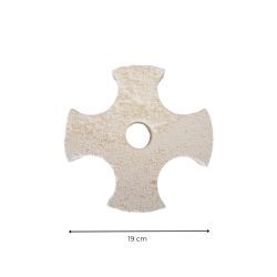 Matériaux d'Antan : ROSACE EN PIERRE CROIX