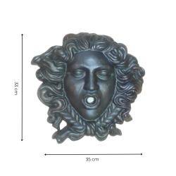 Materials of yesteryear: CAST IRON GORGONNE HEAD MASCARON