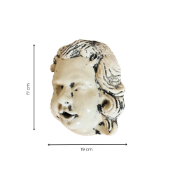 Materials of yesteryear: ENAMELLED TERRACOTTA ANGEL HEAD MASCARON