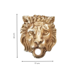 Materials of yesteryear: BRASS LION'S HEAD MASCARON