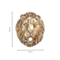 Materials of yesteryear: LARGE BRASS LION'S HEAD MASCARON