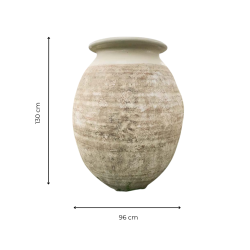Materials of yesteryear: OLIVE JAR IVORY ENAMELLED NECK H130