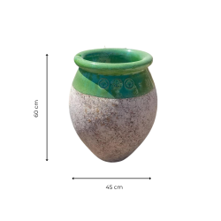 Materials of yesteryear: TRADITIONAL GREEN DROP JAR H60