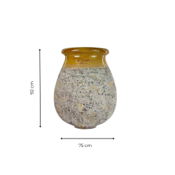 Materials of yesteryear: BIOT JAR DROP YELLOW COLLAR H92