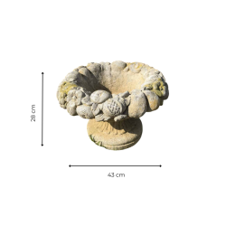 Matériaux d'Antan : VASQUE FLEURS ET FRUITS