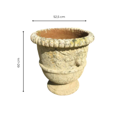 Materials of yesteryear: PATINA VASE WITH "BACCHUS" MOTIF TC H60