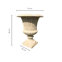 Materials of yesteryear : MEDICIS VASE AGED STONE H95