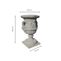 Materials of yesteryear: CHERUB VASE 140CM