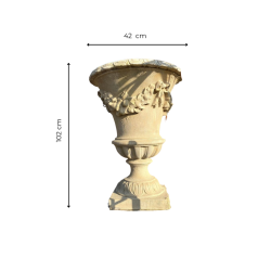 Materials of yesteryear: MEDICIS FLOWER GARLAND VASE H102