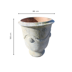 Materials of yesteryear: ENGINEERED STONE VASE GM H102