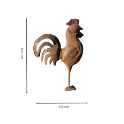 Materials of yesteryear: LARGE IRON ROOSTER H160