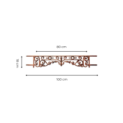 Materials of yesteryear: CAST IRON WINDOW RAILING 100x18