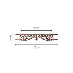 Materials of yesteryear: CAST IRON WINDOW RAILING 95x18