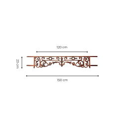 Materials of yesteryear: CAST IRON WINDOW RAILING H23