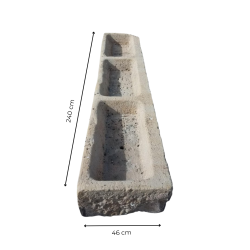 Materials of yesteryear: 3 STONE TROUGHS L240