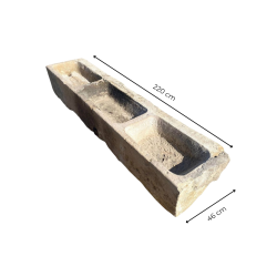 Materials of yesteryear: 3-BOWL STONE TROUGH L220
