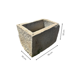 Materials of yesteryear: SMALL OLD STONE BIN L78