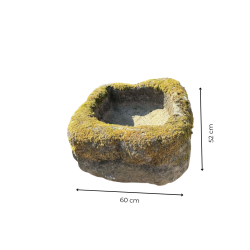 Materials of yesteryear: SMALL OLD STONE TROUGH L60