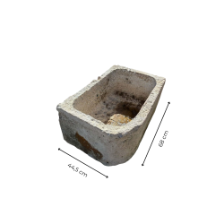 Materials of yesteryear: SMALL OLD STONE BIN