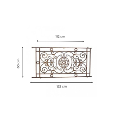 Materials of yesteryear: WROUGHT IRON RAILING 133-112x61