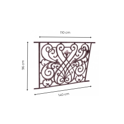 Materials of yesteryear: CAST IRON GRATE WITH SCROLLS