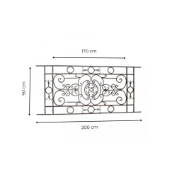 Materials of yesteryear: Wrought iron railing H90