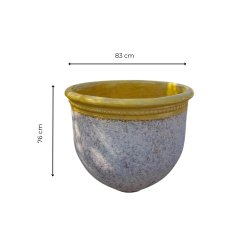 Materials of yesteryear: LARGE YELLOW ENAMELLED BUGADIER H76