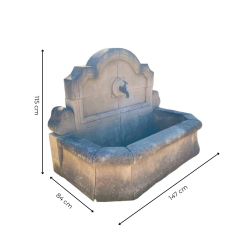 Matériaux d'Antan : FONTAINE MURALE COEUR H115
