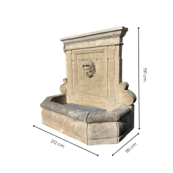 Materials of yesteryear: WALL FOUNTAIN HEAD OF BACCHUS H195