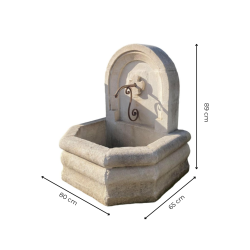 Materials of yesteryear: SMALL FOUNTAIN MALTESE CROSS H80