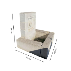 Materials of yesteryear: SMALL SQUARE FOUNTAIN H90