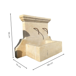 Matériaux d'Antan : FONTAINE AUSTERE DOUBLE SORTIE