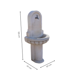 Materials of yesteryear: SMALL WALL FOUNTAIN WITH BASIN