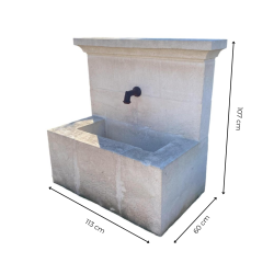 Materials of yesteryear: STONE WALL FOUNTAIN H110
