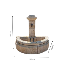 Materials of yesteryear: STONE WALL FOUNTAIN H144.5