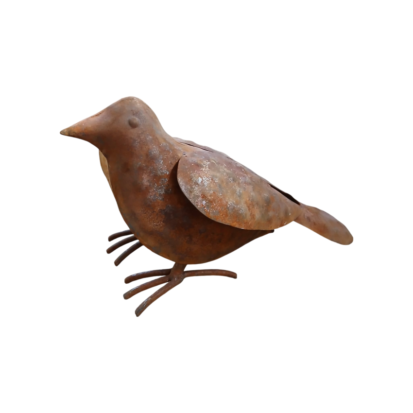 Matériaux d'Antan : PETIT OISEAU EN FER 13CM