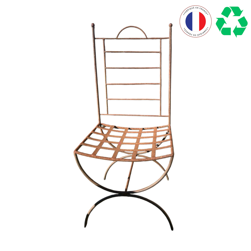 Materials of yesteryear: QUADRILLED IRON CHAIR H107
