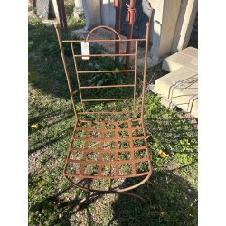 Materials of yesteryear: QUADRILLED IRON CHAIR H107