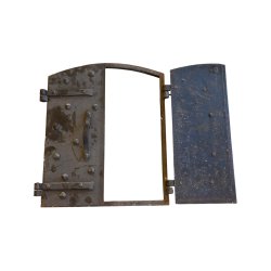 Matériaux d'antan : PORTE DE FOUR EN FONTE H62