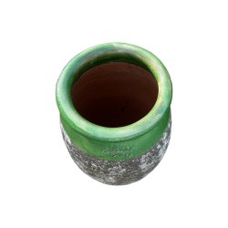 Matériaux d'antan : JARRE BIOT OLIVE VERT PM H77